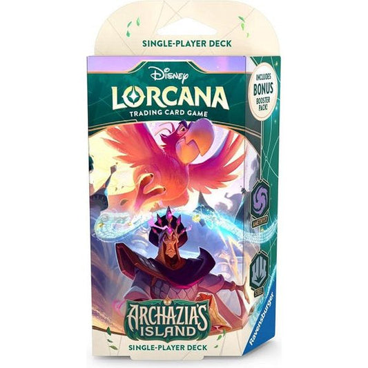 This product is a Presale item with an estimated shipping date of 3/21/2025.
Includes everything one player needs to play:
-1 Single player deck of 60 cards, including 2 foil cards.
-11 Damage counters
-1 Paper playmat
-1 Paper tracker token
-Game Rules
-1 Bonus booster pack of 12 randomized cards.