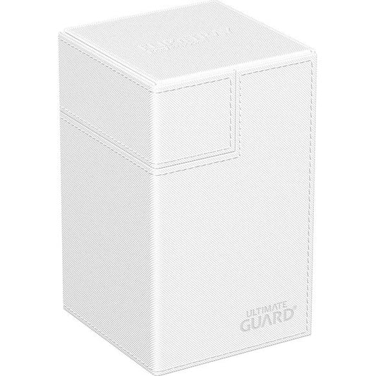 The FlipnTray 100+ Monocolor is an update on the classic, with an inner lining that now matches the outer color. Our FlipnTray 100+ is the quintessential Ultimate Guard deck box, and it includes a card and dice tray, and strong magnetic closures.