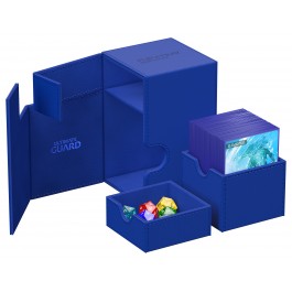 Ultimate Guard Flip'N'Tray Xenoskin 100+ Deck Case, Monocolor Blue | Galactic Toys & Collectibles