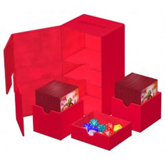 Ultimate Guard Twin Flip`n`Tray 200+ Monocolor Red | Galactic Toys & Collectibles