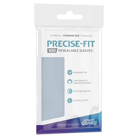 Precise-Fit Sleeves Standard Size Transparent (100)
Inner sleeves for additional protection. Extra high clearness. Acid free, no PVC