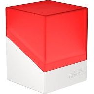 Ultimate Guard Boulder Synergy 100+ Deck Box - Red/White | Galactic Toys & Collectibles