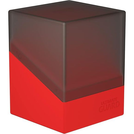 Ultimate Guard Boulder Synergy 100+ Deck Box - Black/Red | Galactic Toys & Collectibles