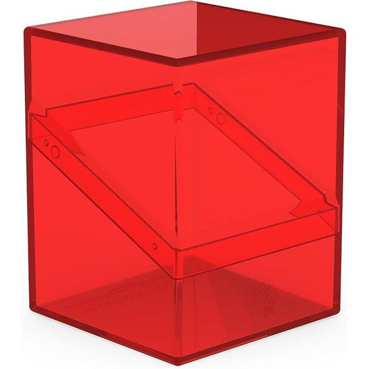 The legend is back in an all new look: with the transparent Boulder 100+ Clear, you'll always know exactly which cards are in your deck box. The Boulder 100+ Clear is a durable and reliable deck box with a secure closure. It can hold up to 100 double-sleeved or 120 single-sleeved cards from all popular trading card games like Magic: The Gathering, Pokemon, Lorcana, One Piece, or Yu-Gi-Oh!