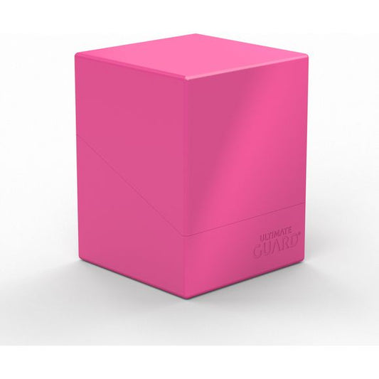 Ultimate Guard is happy to announce the Boulder 100+ Solid line will be expanding to include 4 beautiful new neon colors: Neon Orange, Neon Green, Neon Pink, Neon Yellow. We can't wait for you to see these neon beauties in person- they're the perfect way to add a little flare and personality to your deck storage. The Boulder 100+ Solid, sourced and manufactured locally in the USA, is a durable and rigid deck box for up to 100 double-sleeved cards. These deck boxes fit seamlessly within Ultimate Guard's Arkh