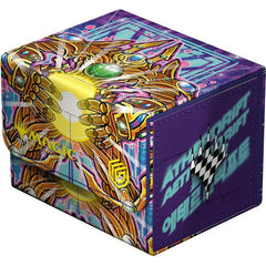 The Sidewinder 100+ Xenoskin is a high-quality TCG deck box that offers premium card protection thanks to its resistant Xenoskin material, microfiber inner lining, and strong magnetic closure, while still granting easy and convenient access to the deck inside. The deck boxes are printed in full color with officially licensed artworks from Magic: The Gathering's upcoming set "Aetherdrift". The Sidewinder 100+ Xenoskin is optimized to hold 100 double-sleeved or 120 single-sleeved cards in Ultimate Guard sleev