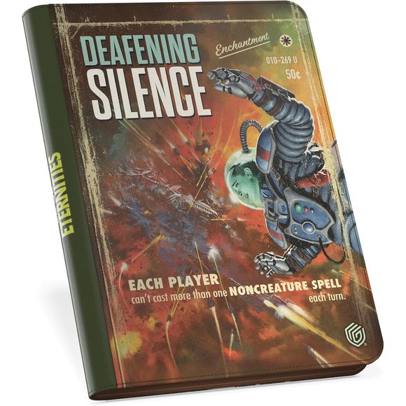 Made from high-quality printed, resistant Xenoskin material and equipped with a zipper to completely close the trading card binder, the Zipfolio 360 Xenoskin album has a total of 360 compartments (20 pages with 18 compartments each) with a practical side-loading design. The Zipfolio 360 Xenoskin albums feature officially licensed artworks from Magic: The Gathering's upcoming set "Edge of Eternities".