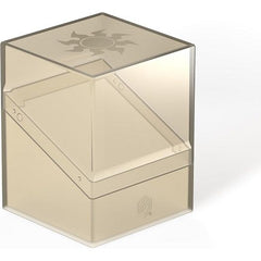Ultimate Guard’s Boulder 100+ Hybrid combines the completely transparent top of the Boulder Clear with a soft-touch base in the style of the original Boulder. The officially licensed MTG deck box is easy to open, but offers reliable protection for your cards thanks to a sturdy casing and secure closure. The Boulder 100+ Hybrid holds almost up to 100 cards in a double-sleeved case and is suitable for all Magic: The Gathering formats such as Commander, Standard or Modern.
