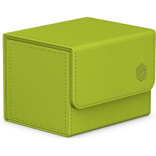 Catch the ultimate summer vibes with Ultimate Guard's Sidewinder 100+ Xenoskin from the limited "Summer Edition 2025" in four vibrant new colors: Dandelion, Peach, Lime and Lagoon! The Sidewinder deck box features a resistant Xenoskin outer casing, quality microfiber inner lining, and a strong magnetic closure. Designed for up to 100 double-sleevd or 120 single-sleeved cards in Ultimate Guard Sleeves of trading card games like Magic: The Gathering, Pokemon, Lorcana, One Piece or Yu-Gi-Oh!