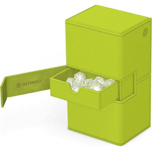 Ultimate Guard Twin FlipnTray 200+  XenoSkin Summer Edition Deck Case - Lime