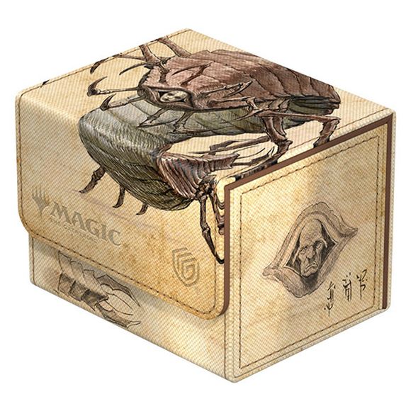The Sidewinder 100+ Xenoskin is a high-quality TCG deck box that offers premium card protection thanks to its resistant Xenoskin material, microfiber inner lining, and strong magnetic closure, while still granting easy and convenient access to the deck inside. The deck boxes are printed in full color with officially licensed artworks from Magic: The Gathering's upcoming set Avatar: The Last Airbender. The Sidewinder 100+ Xenoskin is optimized to hold 100 double-sleeved or 120 single-sleeved cards in Ultimat