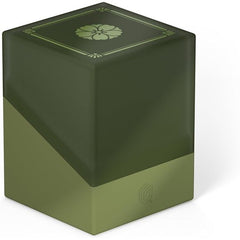 The third part of Ultimate Guard’s “Katana: The Shogun’s Journey” series includes four Boulder 100+ deck boxes along with a matching Arkhive 400+ mass storage box. The four Boulders — in the designs Soushin (Blue), Kousei (Red), Kouyo (Brown), and Suirei (Green) — fit perfectly into the breathtaking wood-art inspired Arkhive 400+ (available for purchase separately).