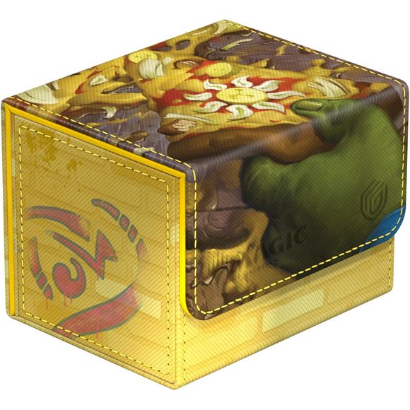 The Sidewinder 100+ Xenoskin is a high-quality TCG deck box that offers premium card protection thanks to its resistant Xenoskin material, microfiber inner lining, and strong magnetic closure, while still granting easy and convenient access to the deck inside. The deck boxes are printed in full color with officially licensed artworks from Magic: The Gathering | Teenage Mutant Ninja Turtles. The Sidewinder 100+ Xenoskin is optimized to hold 100 double-sleeved or 120 single-sleeved cards in Ultimate Guard sle