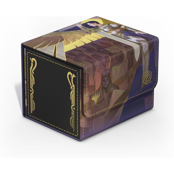 The Sidewinder 100+ Xenoskin is a high-quality TCG deck box that offers premium card protection thanks to its resistant Xenoskin material, microfiber inner lining, and strong magnetic closure, while still granting easy and convenient access to the deck inside. The deck boxes are printed in full color with officially licensed artworks from Magic: The Gathering’s upcoming set "Secrets of Strixhaven". The Sidewinder 100+ Xenoskin is optimized to hold 100 double-sleeved or 120 single-sleeved cards in Ultimate G