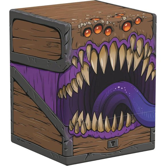 <p><strong>Ultimate Guard Squaroe Dungeons & Dragons DND005 – Mimic</strong> brings one of D&D’s most iconic monsters to a durable collectible deck box. Featuring a fully printed Mimic design, this sturdy Squaroe offers secure card storage while staying easy to open for game night, tournaments, or everyday use.</p>

<p>Designed for standard- and Japanese-sized trading cards, it holds up to 100 double-sleeved cards and is compatible with popular TCGs including Magic: The Gathering, Pokémon, Lorcana, Yu-Gi-Oh