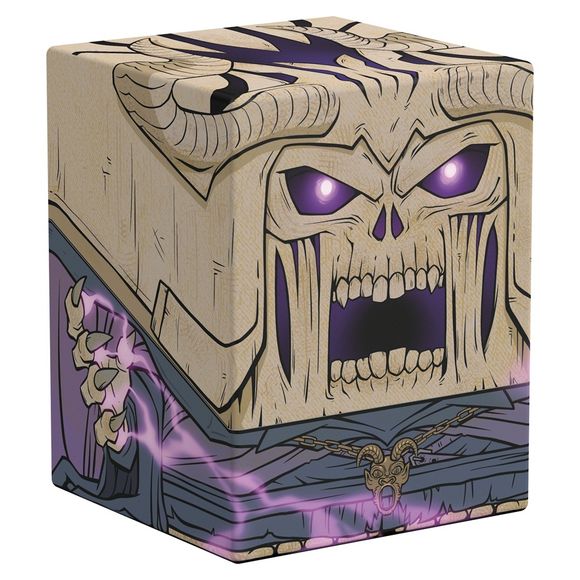 <p><strong>Ultimate Guard Squaroes: Dungeons & Dragons – Acererak Deck Case 100+</strong> combines collectible fantasy artwork with premium trading card protection. Featuring the iconic lich Acererak from Dungeons & Dragons, this fully printed deck box offers a durable construction and secure closure to keep your cards organized and protected. Made in Germany using 78% renewable resources, the Squaroes deck case holds up to 100 double-sleeved or 120 single-sleeved cards. Compatible with Magic: The Gathering