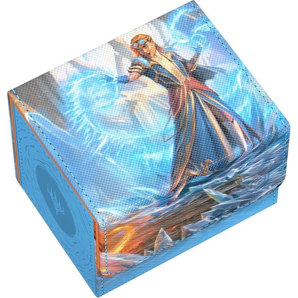 The Sidewinder 100+ Xenoskin is a high-quality TCG deck box that offers premium card protection thanks to its resistant Xenoskin material, microfiber inner lining, and strong magnetic closure, while still granting easy and convenient access to the deck inside. The deck boxes are printed in full color with officially licensed artworks from Magic: The Gathering's upcoming set "Reality Fracture". The Sidewinder 100+ Xenoskin is optimized to hold 100 double-sleeved or 120 single-sleeved cards in Ultimate Guard