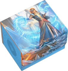 The Sidewinder 100+ Xenoskin is a high-quality TCG deck box that offers premium card protection thanks to its resistant Xenoskin material, microfiber inner lining, and strong magnetic closure, while still granting easy and convenient access to the deck inside. The deck boxes are printed in full color with officially licensed artworks from Magic: The Gathering's upcoming set "Reality Fracture". The Sidewinder 100+ Xenoskin is optimized to hold 100 double-sleeved or 120 single-sleeved cards in Ultimate Guard