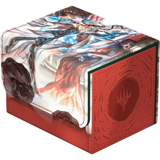 The Sidewinder 100+ Xenoskin is a high-quality TCG deck box that offers premium card protection thanks to its resistant Xenoskin material, microfiber inner lining, and strong magnetic closure, while still granting easy and convenient access to the deck inside. The deck boxes are printed in full color with officially licensed artworks from Magic: The Gathering's upcoming set "Reality Fracture". The Sidewinder 100+ Xenoskin is optimized to hold 100 double-sleeved or 120 single-sleeved cards in Ultimate Guard