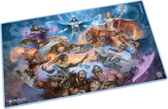 The 61x35cm Play-Mat protects cards and sleeves while playing and improves the gaming experience thanks to its anti-slip underside, while the stitched edges guarantee an even longer service life. The top side of the Play-Mat is printed with officially licensed artworks from Magic: The Gathering's upcoming set "Reality Fracture".