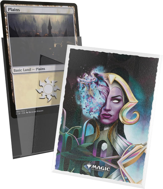 Ultimate Guard’s Art Sleeves are premium card sleeves with officially licensed artwork from Magic: The Gathering’s "Reality Fracture" set, featuring a detailed, scratch-proof print on the fully opaque back and an extra-clear front. Their textured back ensures a smooth shuffle feel, while high-quality materials guarantee durability, making Art Sleeves ideal for both casual and tournament players.