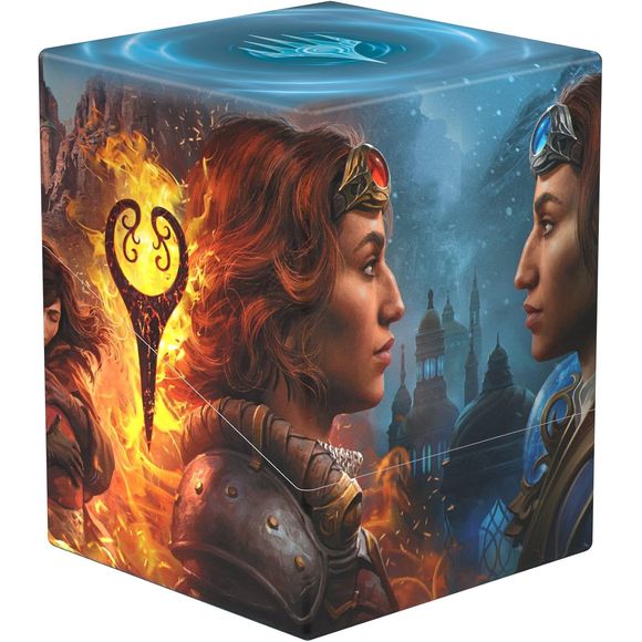 The RTE Boulder 100+ is a reliable deck box from our Return to Earth series with a durable and vibrant full colour print, depicting officially licensed art from Magic: The Gathering's upcoming set "Reality Fracture". Made from 78% renewable raw materials and printed in Germany, the RTE Boulder 100+ can hold up to 100 double-sleeved or 120 single-sleeved cards in Ultimate Guard Seeves. In addition, the deck box's packaging is made from 100% recycled material.