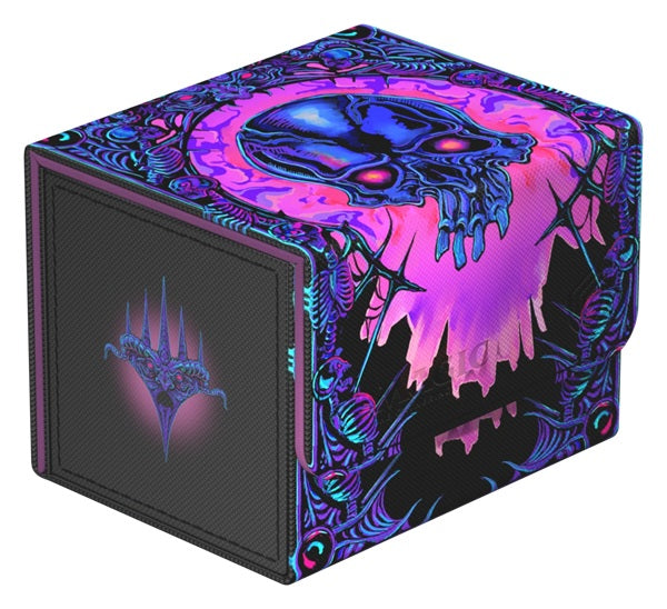Ultimate Guard's Sidewinder 100+ Xenoskin is a premium Magic: The Gathering deck box offering exceptional card protection with its durable Xenoskin material, microfiber inner lining, and strong magnetic closure—all while providing easy and convenient access to the cards inside. With space for 100 double-sleeved cards in Ultimate Guard sleeves*, the Sidewinder 100+ Xenoskin is the perfect MTG deck box for all Magic formats (Commander/EDH, Modern, Standard, etc.). Designed to combine with Ultimate Guard's Omn