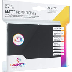 Gamegenic Matte Prime Sleeves: Black Standard Size Matte Prime Sleeves (GG1030) | Galactic Toys & Collectibles