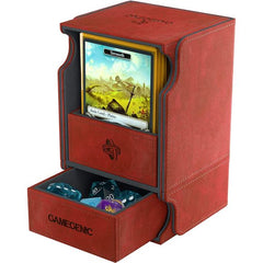 Gamegenic: Deck Box - Watchtower 100+ Convertible - Red | Galactic Toys & Collectibles