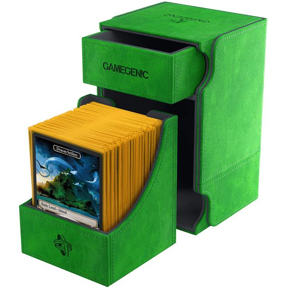 Gamegenic: Deck Box - Watchtower 100+ Convertible - Green | Galactic Toys & Collectibles