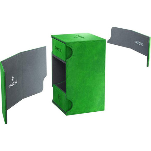 Gamegenic: Deck Box - Watchtower 100+ Convertible - Green | Galactic Toys & Collectibles