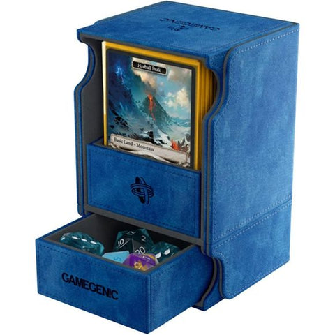 Gamegenic: Watchtower 100+ XL Convertible Deck Box (Blue) | Galactic Toys & Collectibles