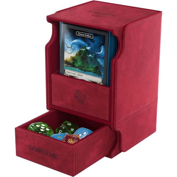 Gamegenic: Watchtower 100+ XL Convertible Deck Box (Red) | Galactic Toys & Collectibles