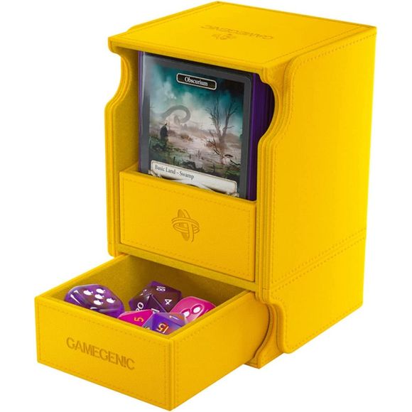 Gamegenic: Watchtower 100+ XL Convertible Deck Box (Yellow) | Galactic Toys & Collectibles