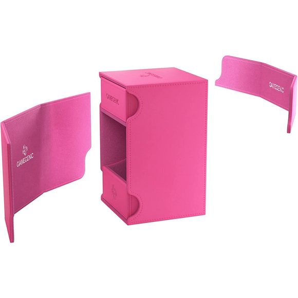 Gamegenic: Watchtower 100+ XL Convertible Deck Box (Pink) | Galactic Toys & Collectibles