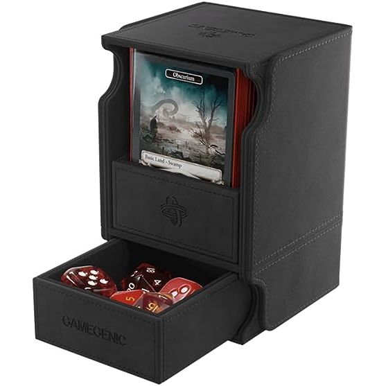 Gamegenic: Watchtower 100+ XL Convertible Deck Box (Black) | Galactic Toys & Collectibles