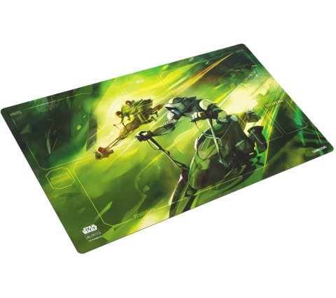 This premium quality, full color printed, and officially licensed Star Wars™: Unlimited Game Mat is a must-have accessory for every passionate gamer! Available in four premium-quality prints of iconic designs, it brings the exciting atmosphere of the Star Wars™ franchise right to the gaming table. The Game Mat enriches the game and perfectly complements every round played!

The softly cushioned playmat is 2mm thick and protects playing cards from rough or dirty surfaces. Each mat is outfitted with an ultraf