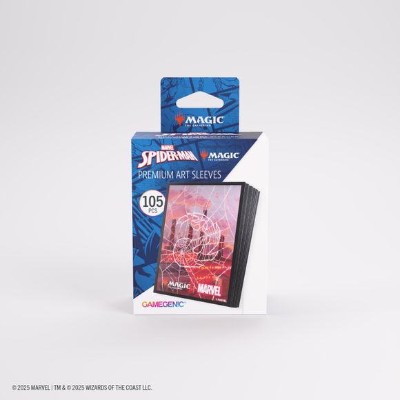 Enhance your game and protect your cards in style.These premium-quality, full-color printed Art Sleeves with textured finish are a must-have for every fan of the game. The matte back and clear front provide an exceptional tactile feel and an incredibly smooth shuffle experience. Each pack includes 105 sleeves and comes in fully plastic-free full-art packaging with a retractable hanger.