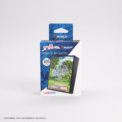 Enhance your game and protect your cards in style.These premium-quality, full-color printed Art Sleeves with textured finish are a must-have for every fan of the game. The matte back and clear front provide an exceptional tactile feel and an incredibly smooth shuffle experience. Each pack includes 105 sleeves and comes in fully plastic-free full-art packaging with a retractable hanger.