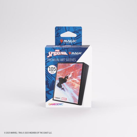 Enhance your game and protect your cards in style.These premium-quality, full-color printed Art Sleeves with textured finish are a must-have for every fan of the game. The matte back and clear front provide an exceptional tactile feel and an incredibly smooth shuffle experience. Each pack includes 105 sleeves and comes in fully plastic-free full-art packaging with a retractable hanger.