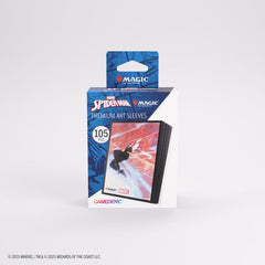 Enhance your game and protect your cards in style.These premium-quality, full-color printed Art Sleeves with textured finish are a must-have for every fan of the game. The matte back and clear front provide an exceptional tactile feel and an incredibly smooth shuffle experience. Each pack includes 105 sleeves and comes in fully plastic-free full-art packaging with a retractable hanger.