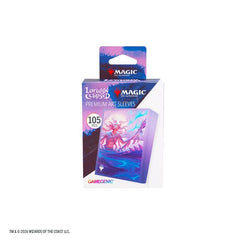 Enhance your game and protect your cards in style. These premium-quality, full-color printed Art Sleeves with textured finish are a must-have for every fan of the game. The matte back and clear front provide an exceptional tactile feel and an incredibly smooth shuffle experience. Each pack includes 105 sleeves and comes in fully plastic-free full-art packaging with a retractable hanger.