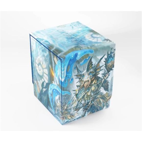 The Squire PLUS 100+ XL is a premium deck box featuring officially licensed artwork from the game, showcased on a full-color printed Armorfyber surface with high visual impact. It offers a clear innovation: display your Top Card or Commander without opening the box. The included Slide Card Case keeps your card UV-protected, easily visible for deck recognition, and can be detached for use during gameplay - keeping your card protected at all times. The box holds 100 double-sleeved cards, even with extra thick