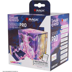 The Sidekick PRO 100+ XL is a premium deck box featuring officially licensed artwork in 2 designs from the game. Designed for functionality and style, it holds 100+ double-sleeved cards in a sideloading position, with additional space for tokens and a UV-protected Slide Card Case at the front. The Slide Card Case is seamlessly integrated into the front of the box and can be removed for use during gameplay, allowing players to display their Commander card while keeping it fully protected at all times. A hidd