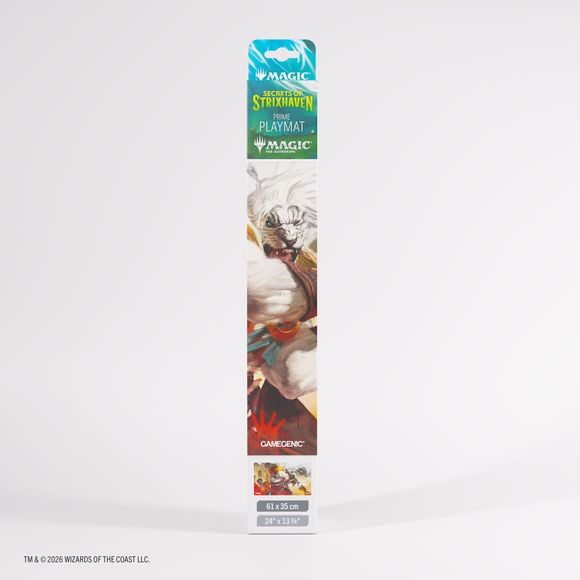 These premium-quality, full-color printed and officially licensed Prime Playmats are an essential accessory for every dedicated gamer. Each playmat captures the game’s immersive atmosphere and brings it straight to your tabletop. With 2mm soft cushioning, it protects your
cards from rough or dirty surfaces while offering a smooth and comfortable play experience. The ultrafine fabric surface ensures seamless card movement, while the anti-slip backing keeps the mat firmly in place during gameplay. Each playma