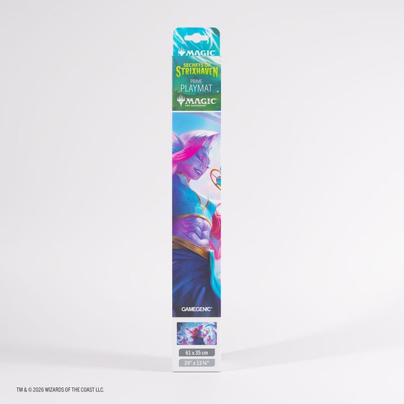 These premium-quality, full-color printed and officially licensed Prime Playmats are an essential accessory for every dedicated gamer. Each playmat captures the game’s immersive atmosphere and brings it straight to your tabletop. With 2mm soft cushioning, it protects your
cards from rough or dirty surfaces while offering a smooth and comfortable play experience. The ultrafine fabric surface ensures seamless card movement, while the anti-slip backing keeps the mat firmly in place during gameplay. Each playma