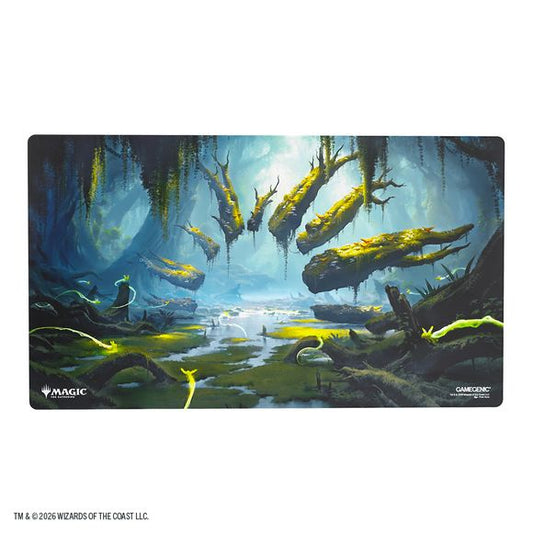 These premium-quality, full-color printed and officially licensed Prime Playmats are an essential accessory for every dedicated gamer. Each playmat captures the game’s immersive atmosphere and brings it straight to your tabletop. With 2mm soft cushioning, it protects your
cards from rough or dirty surfaces while offering a smooth and comfortable play experience. The ultrafine fabric surface ensures seamless card movement, while the anti-slip backing keeps the mat firmly in place during gameplay. Each playma