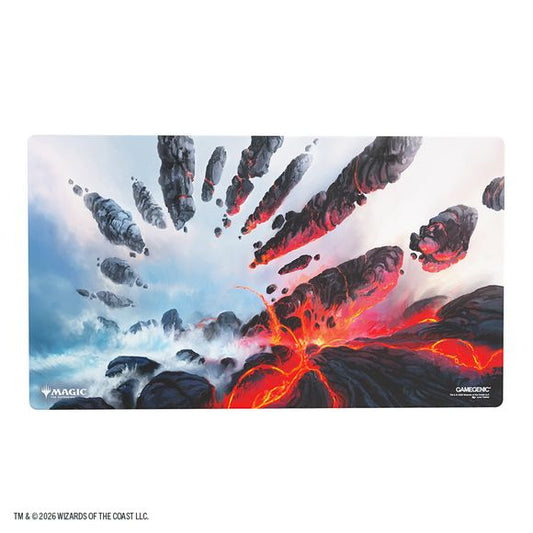 These premium-quality, full-color printed and officially licensed Prime Playmats are an essential accessory for every dedicated gamer. Each playmat captures the game’s immersive atmosphere and brings it straight to your tabletop. With 2mm soft cushioning, it protects your
cards from rough or dirty surfaces while offering a smooth and comfortable play experience. The ultrafine fabric surface ensures seamless card movement, while the anti-slip backing keeps the mat firmly in place during gameplay. Each playma