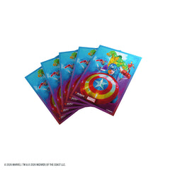 Gamegenic MTG Marvel Super Heroes Premium Art Sleeves - Captain America, Team Leader