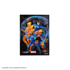 OFFICIAL MARVEL X MAGIC DESIGN: Premium card sleeves featuring officially licensed Fantastic Four artwork combining Marvel Super Heroes with Magic: The Gathering style.

PROTECTS VALUABLE CARDS: Durable sleeves help prevent bent corners, scratches, and wear during gameplay and shuffling.

TEXTURED MATTE SHUFFLE FEEL: Matte back and clear front provide smooth shuffling and excellent card visibility during play.

STANDARD CARD SIZE COMPATIBILITY: Optimized for Magic: The Gathering cards and compatible with ot